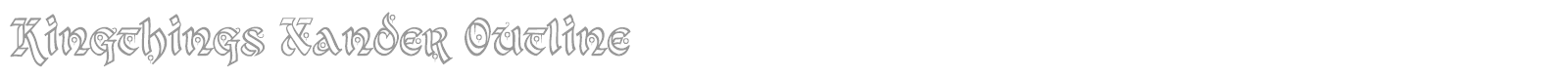 Kingthings Gothique + Xander font preview
